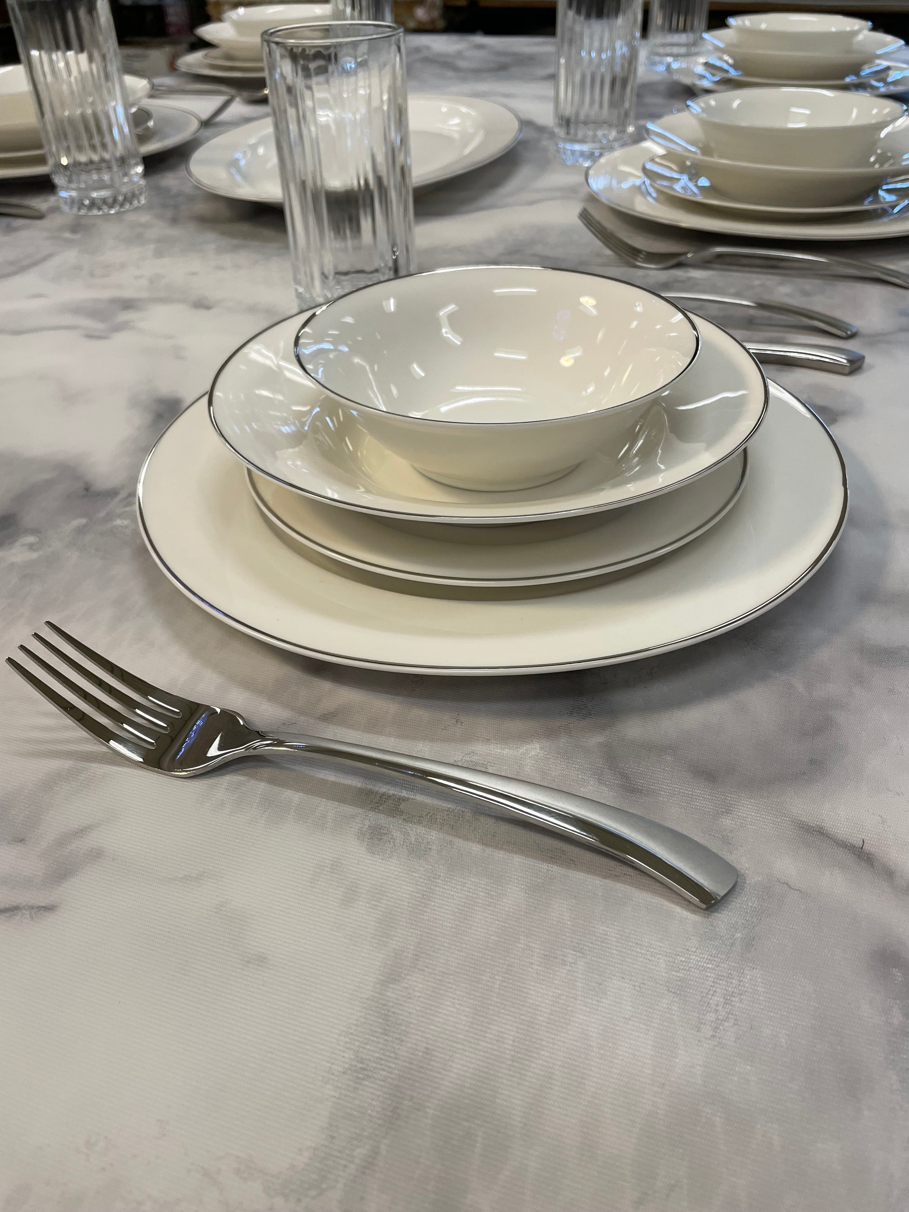 Selinex - Spisestel Sølv 25 Dele