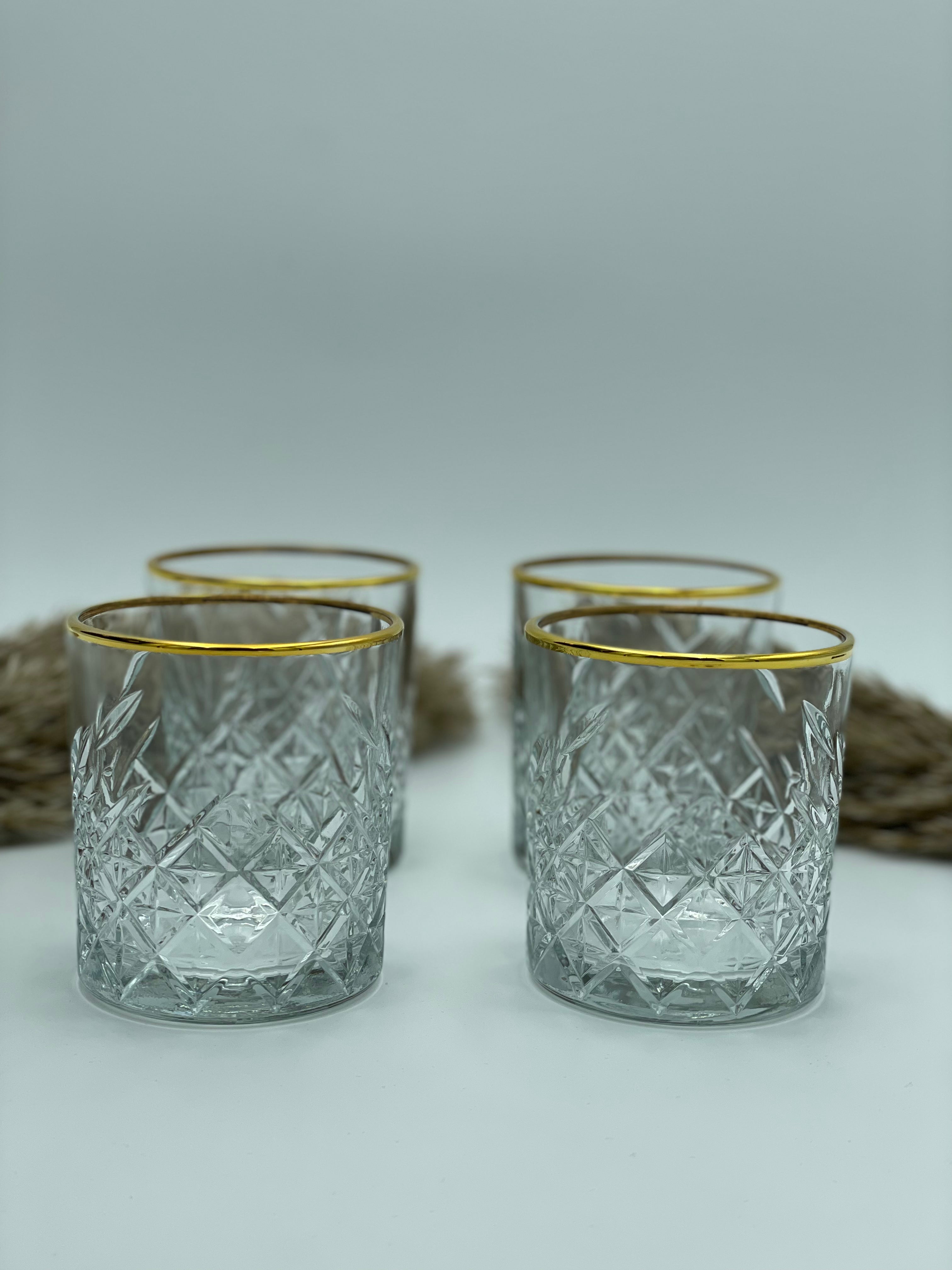 Pasabache - Timeless Drikkeglas Golden Touch 355ml 4 stk.