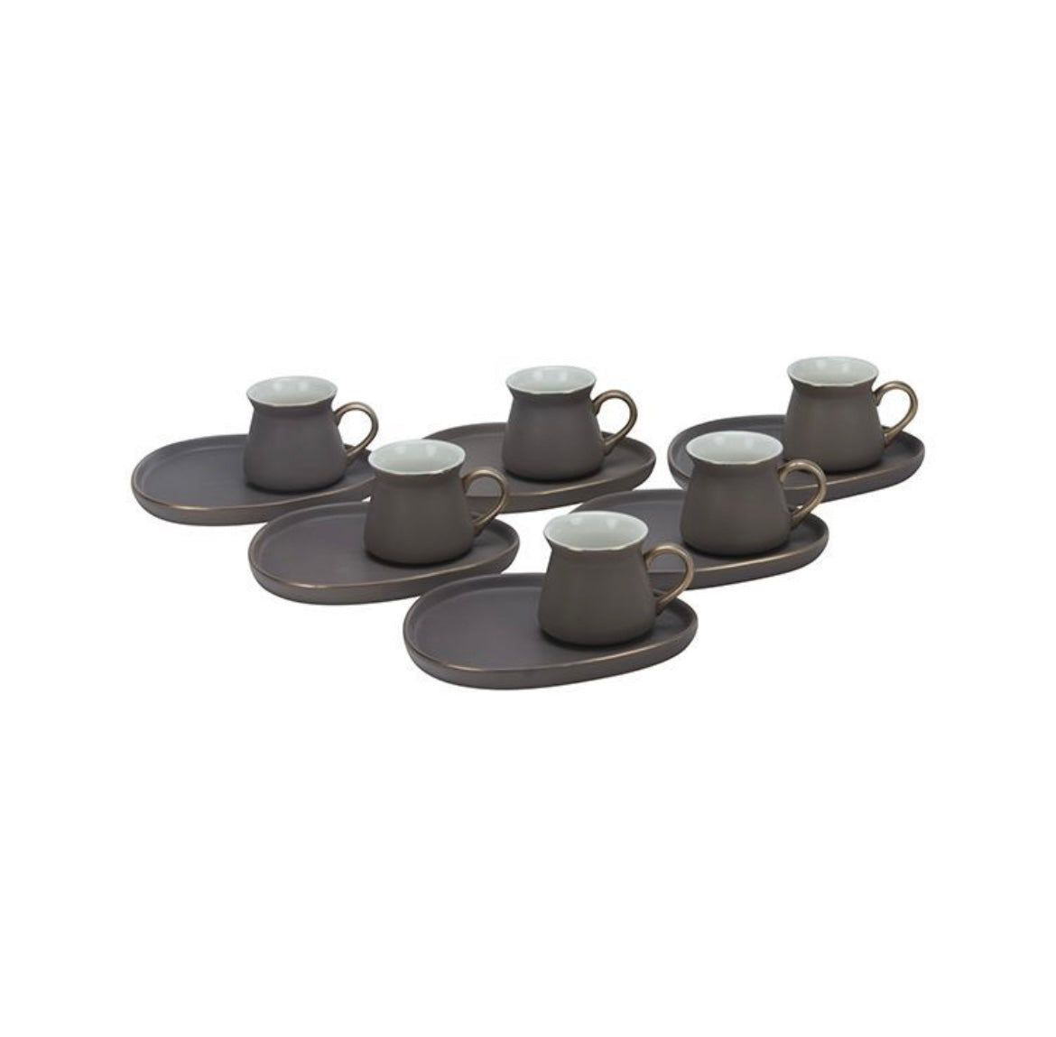 Bricard - Brun Oval Espresso 12 Dele