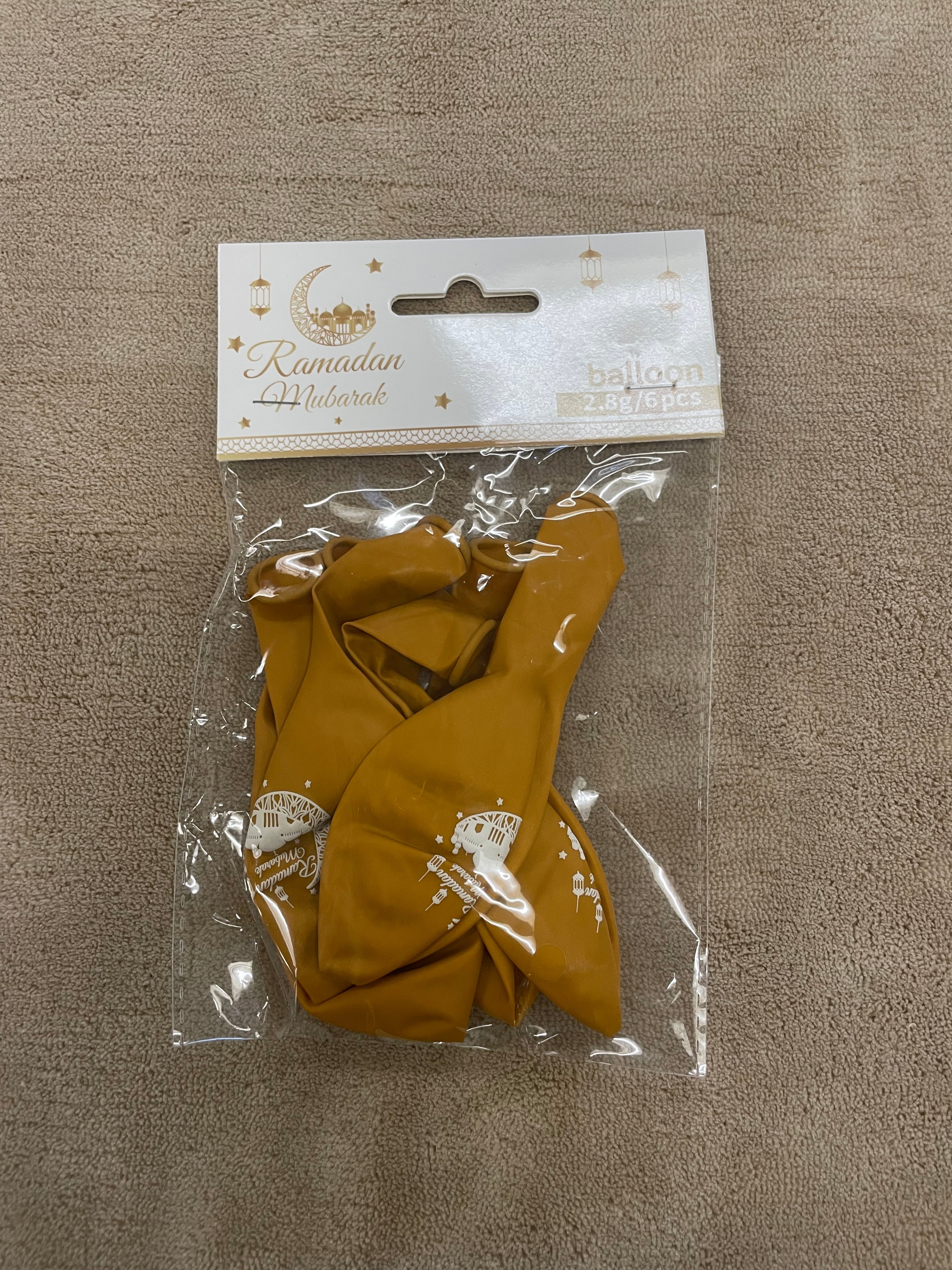 Ramadan Ballon - Brown 6stk